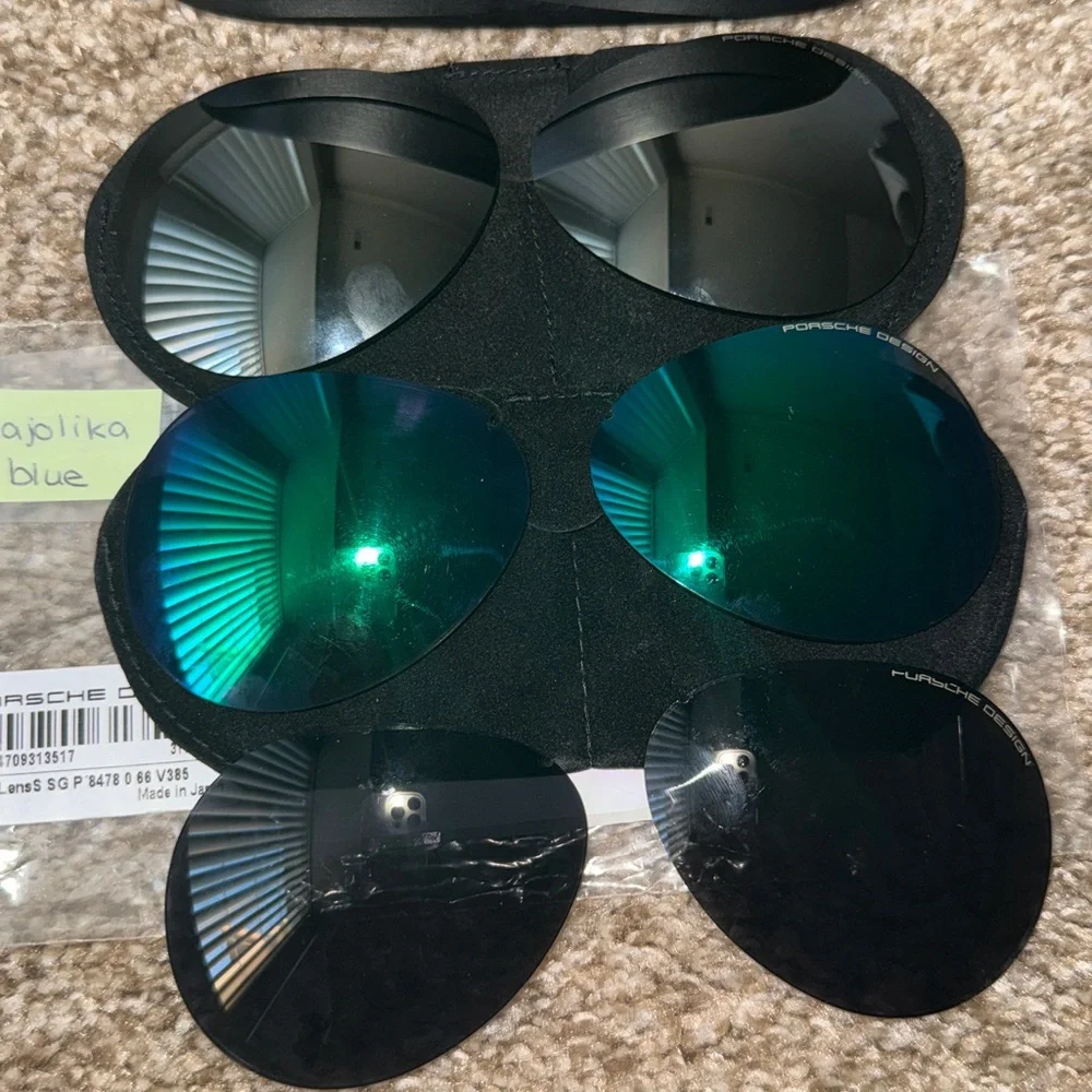 100% AUTHENTIC PORSCHE DESIGN LENSES 3 SETS FITS LP8478 USED W/CASE!! - Picture 2 of 14